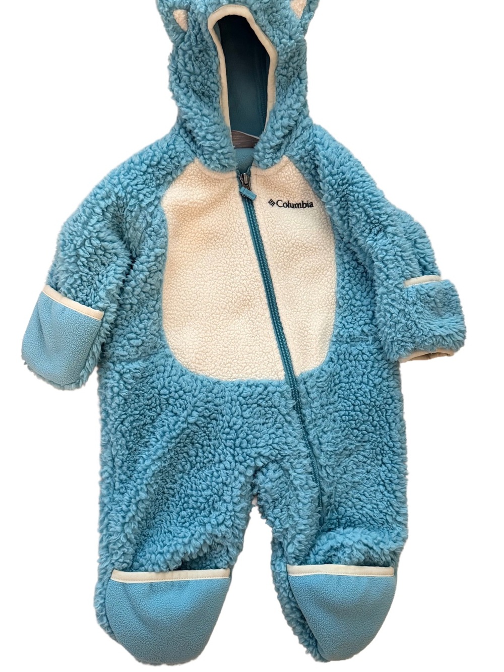 Columbia Foxy Baby Sherpa Bunting Blue 3-6M NWOT